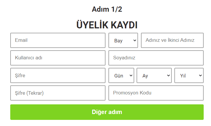 mroyun üyelik işlemleri